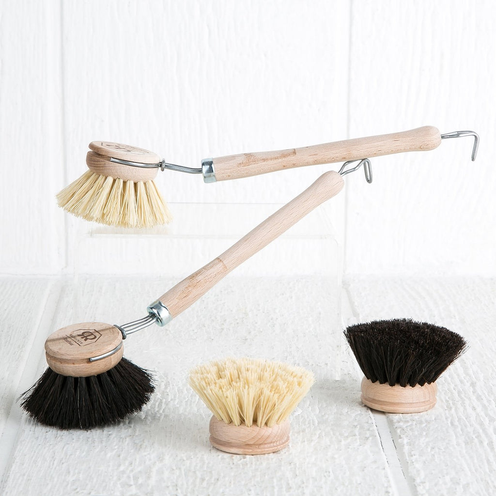 Boar Hair Dishwashing Brush (Black) — Maison Midi