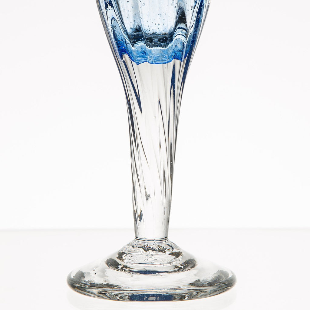 Blue Italian Glassware Champagne Flute by Spode
