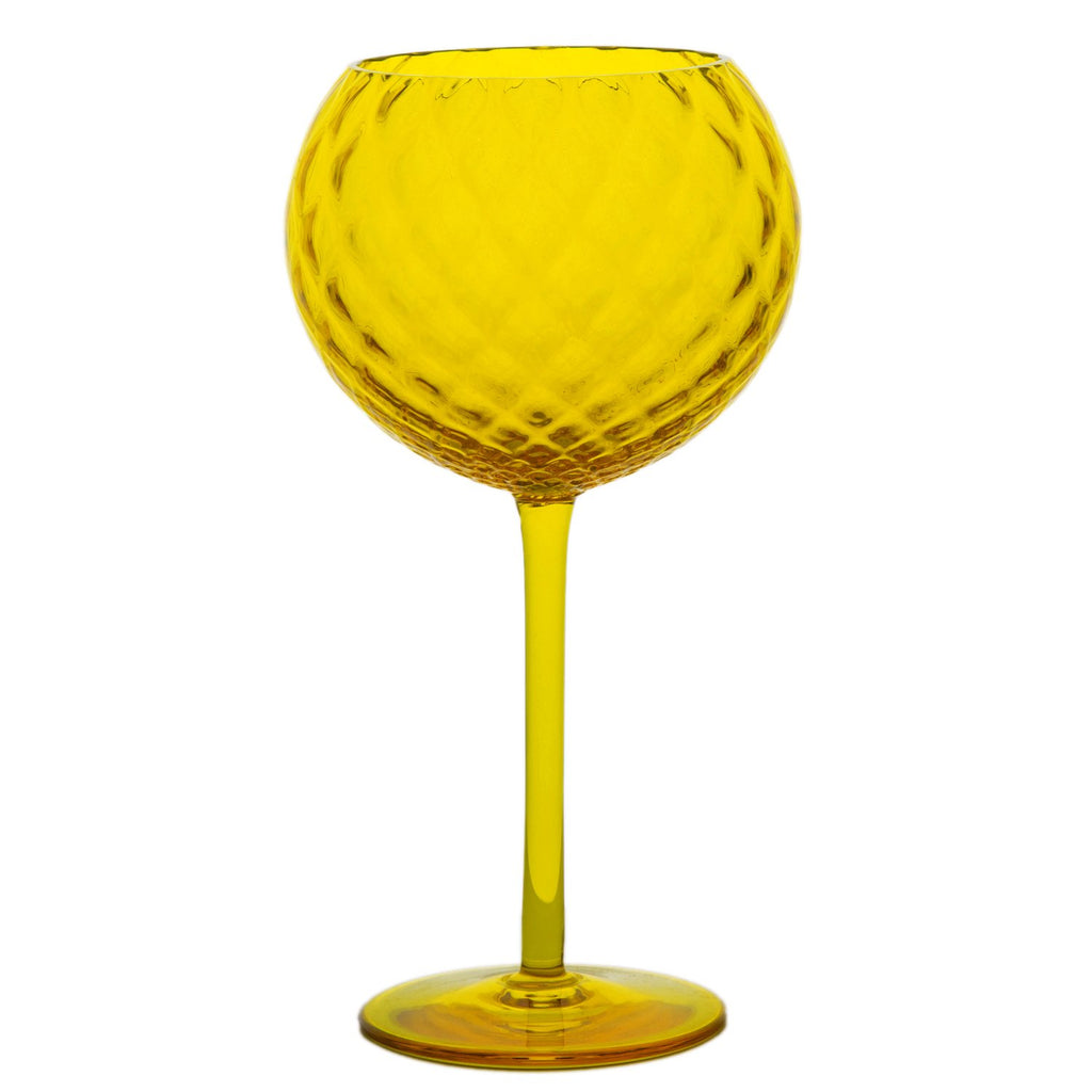 Yellow Wine Carafe by Yali Glass