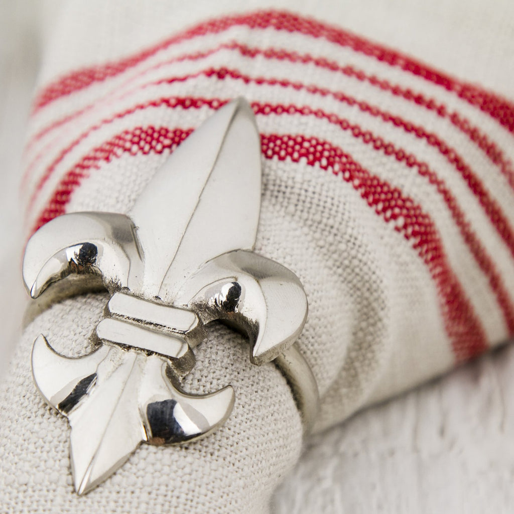 Fleur de lis napkin shop rings