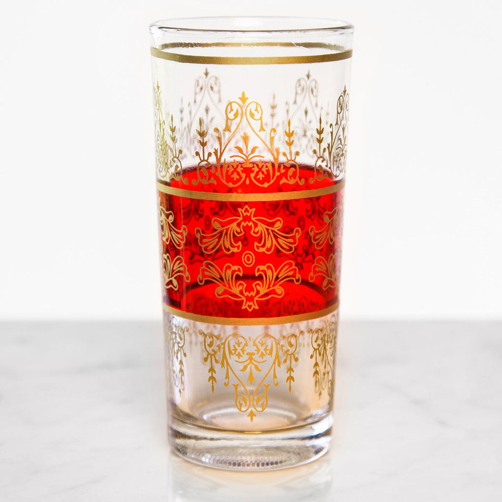 Gold Misbah Moroccan Tea Glass (Tall)