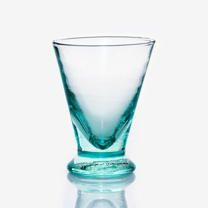 Handmade Bolivian Recycled Beldi Bistro Glass Tumbler