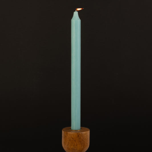 Aqua Danish Kiri Taper Candle (12")