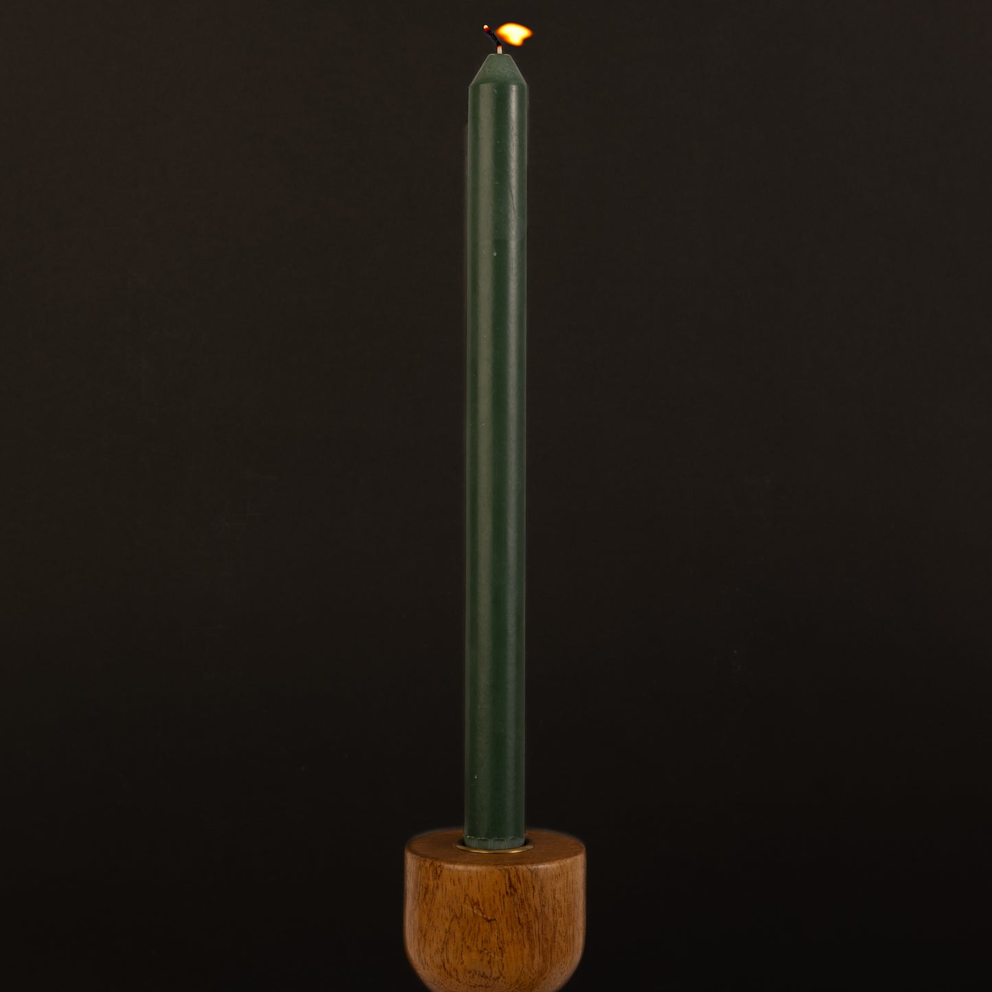 Dark Green Danish Eco-Friendly 100% Vegetable Wax Taper Candle (12")