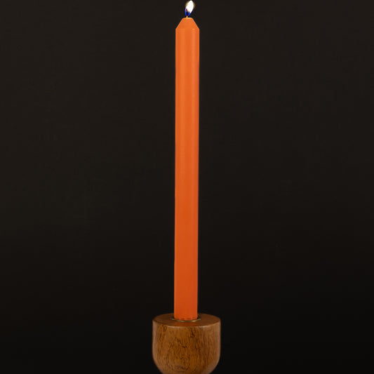 Orange Danish Eco-Friendly 100% Vegetable Wax Taper Candle (12")