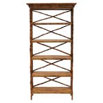 English Bookcase Rattan