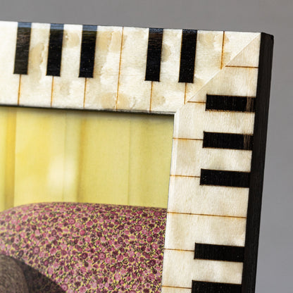 Piano Bianco Handmade Marquetry Picture Frame (4x6”)