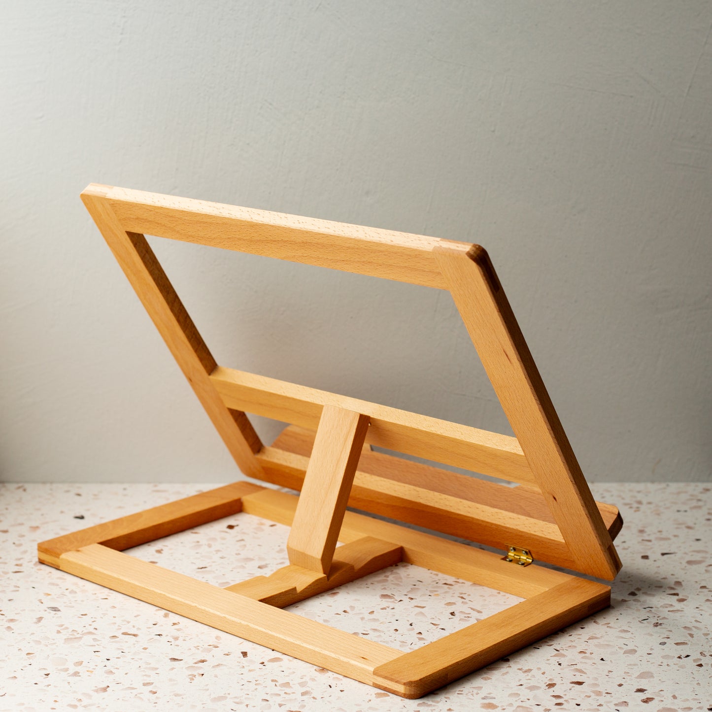 Oiled Beech Wood Folding Adjustable Book Stand