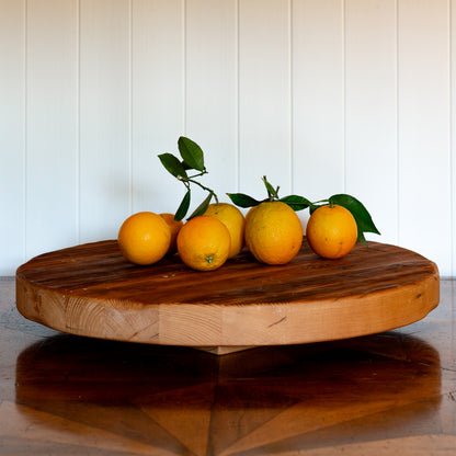 Reclaimed Wood Trivet Top Lazy Susan