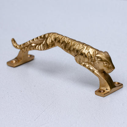 Large Brass Jaguar Door Handle