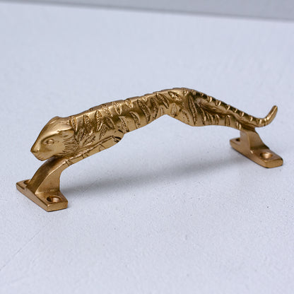 Large Brass Jaguar Door Handle