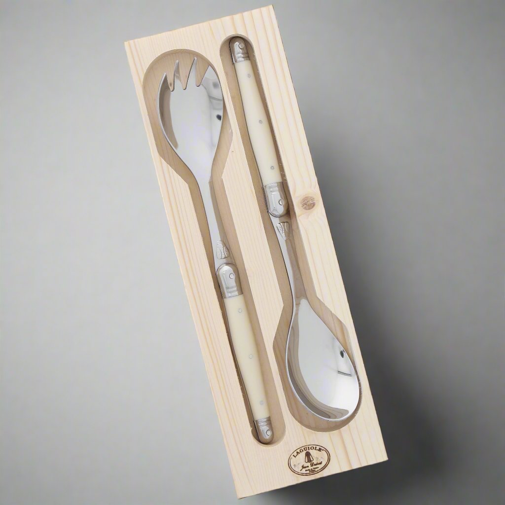 Ivory Laguiole Salad Servers (2 Piece)