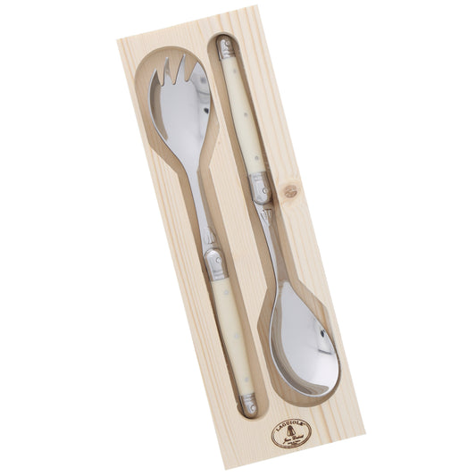 Ivory Laguiole Salad Servers (2 Piece)