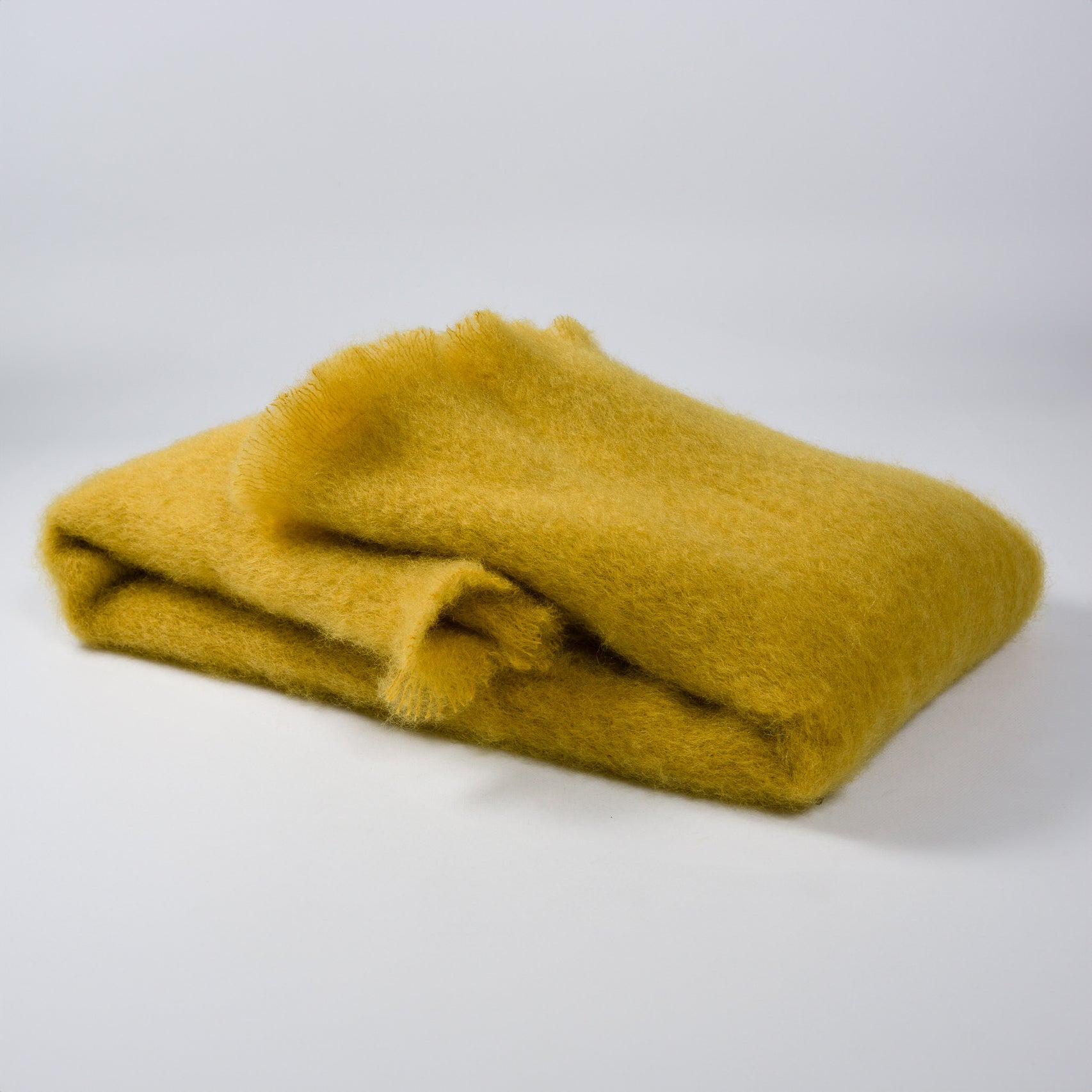 Mustard mohair throw sale