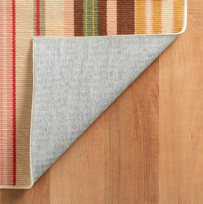 Dash and Albert Sienna Multi Stripe Machine Washable Rug (2'x3')