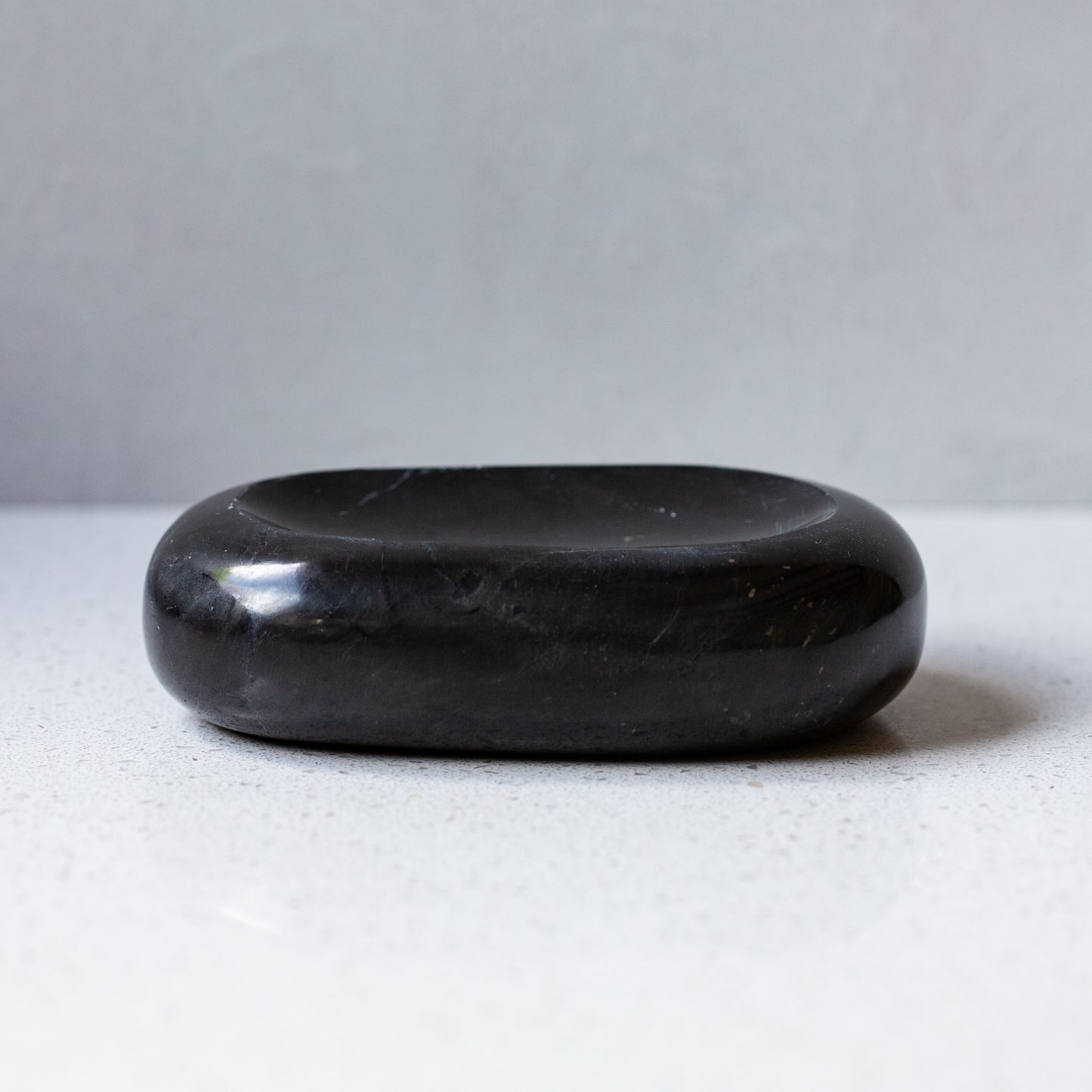 Black Marble Soap Dish