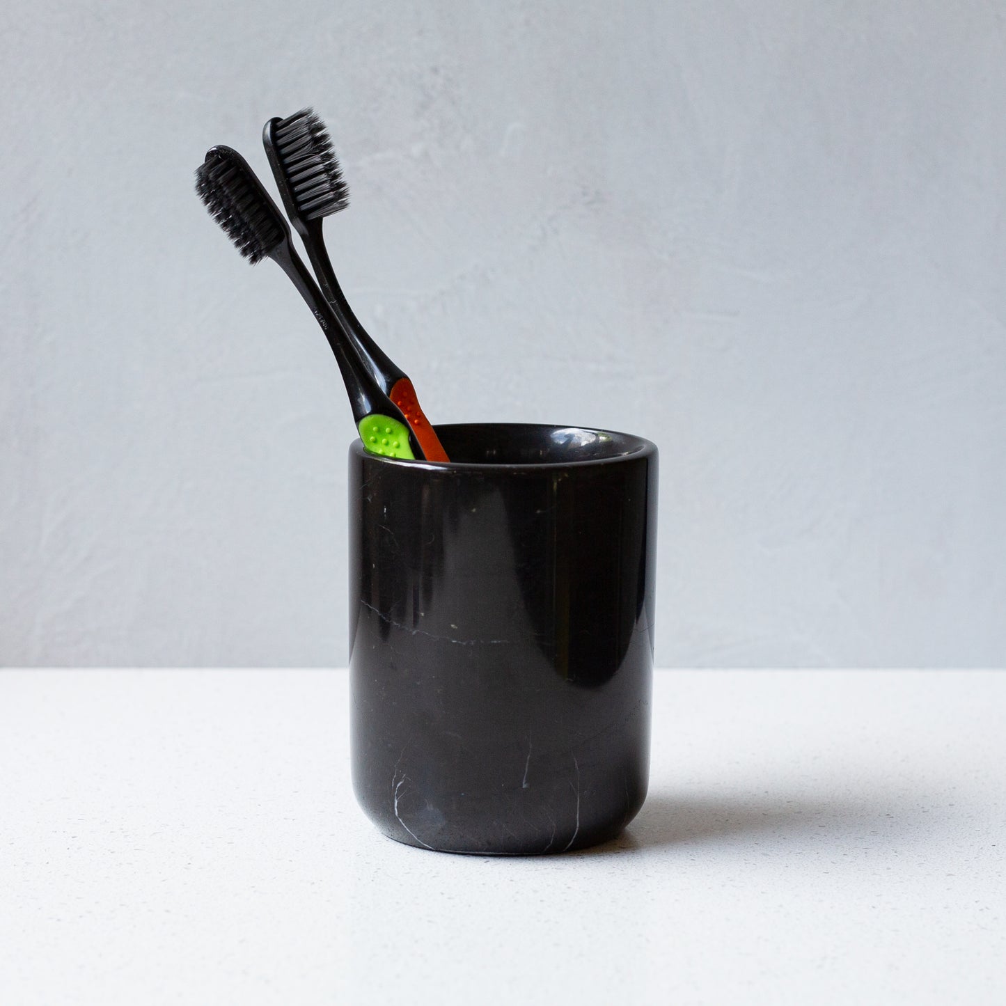 Black Marble Toothbrush Holder