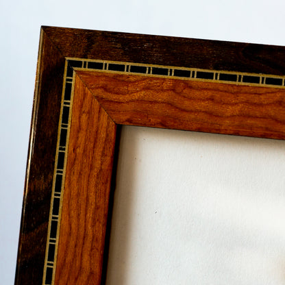 Brown Bamboo Handmade Marquetry Picture Frame (5x7”)