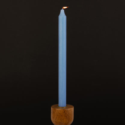 Light Blue Danish Kiri Taper Candle (12")