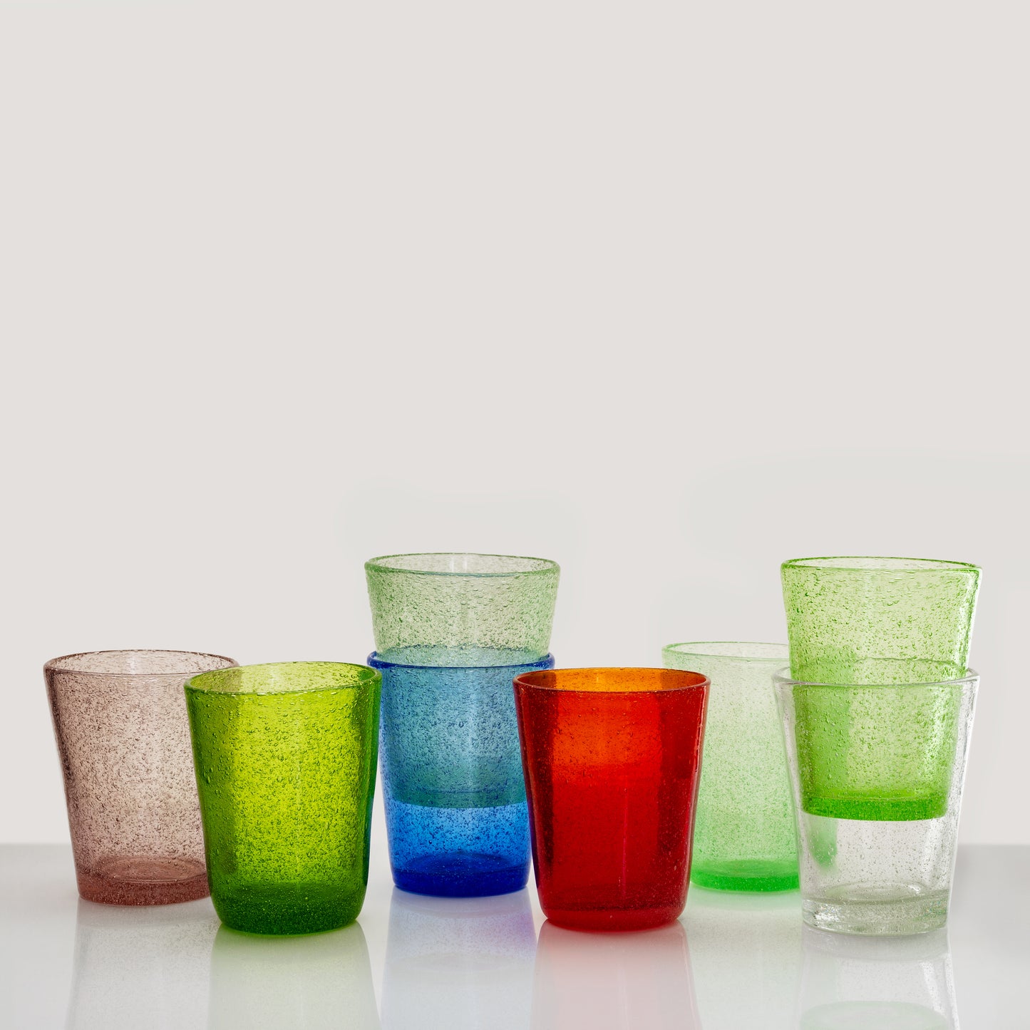 Forest Green Memento Matera Glass Tumbler (Translucent)