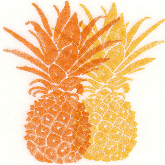 Orange Pineapple Paper Napkins (5")