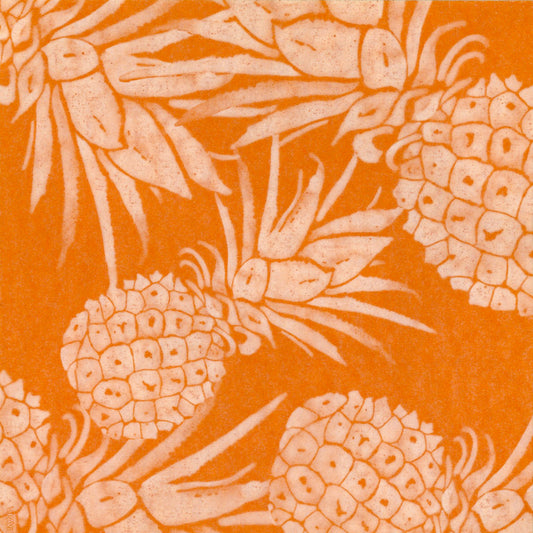 Orange Pineapple Paper Napkins (8")