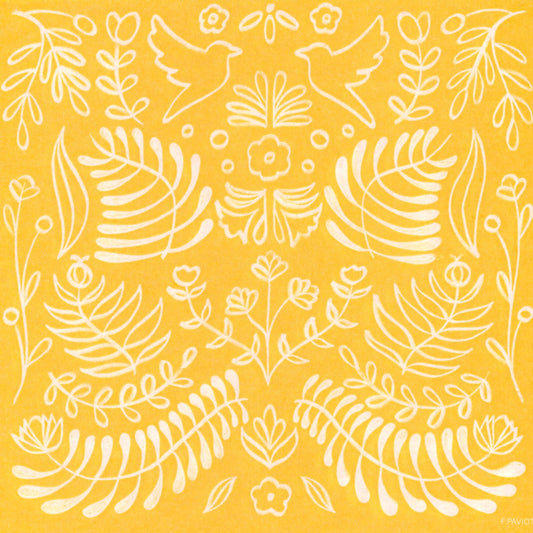 Yellow Amazonia Napkin Paper Napkins (8")