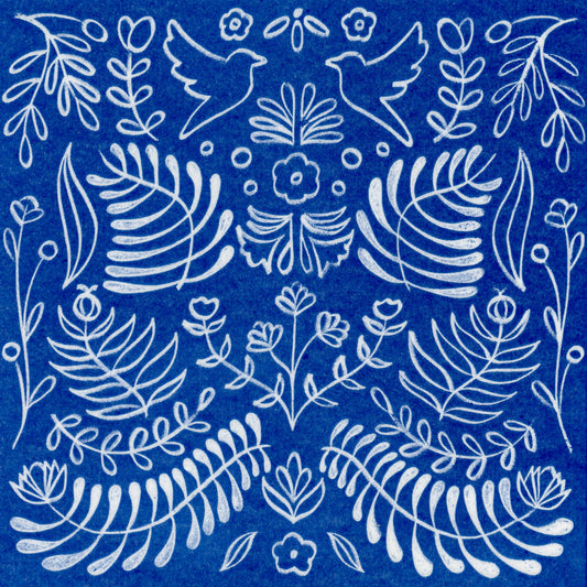 Blue Amazonia Napkin Paper Napkins (8")