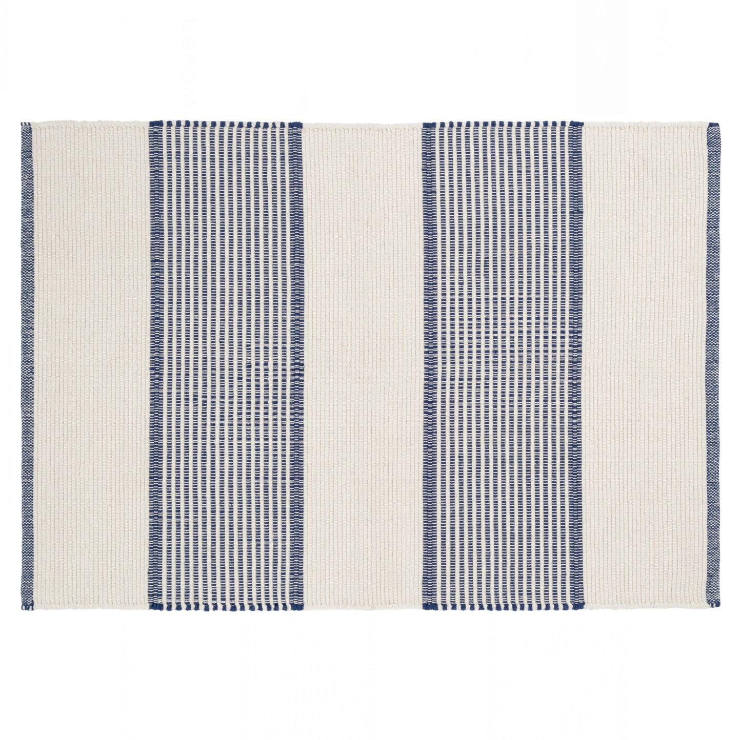 La Mirada Navy/Natural Woven Rug (2'x3')