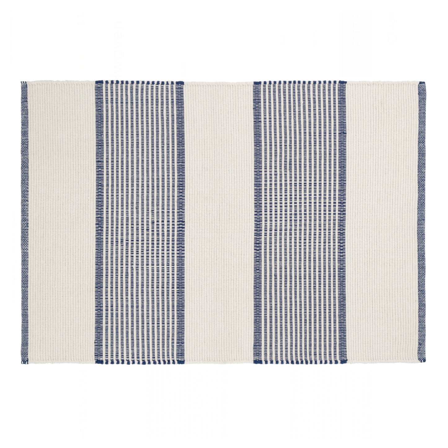 La Mirada Navy/Natural Woven Rug (2'x3')