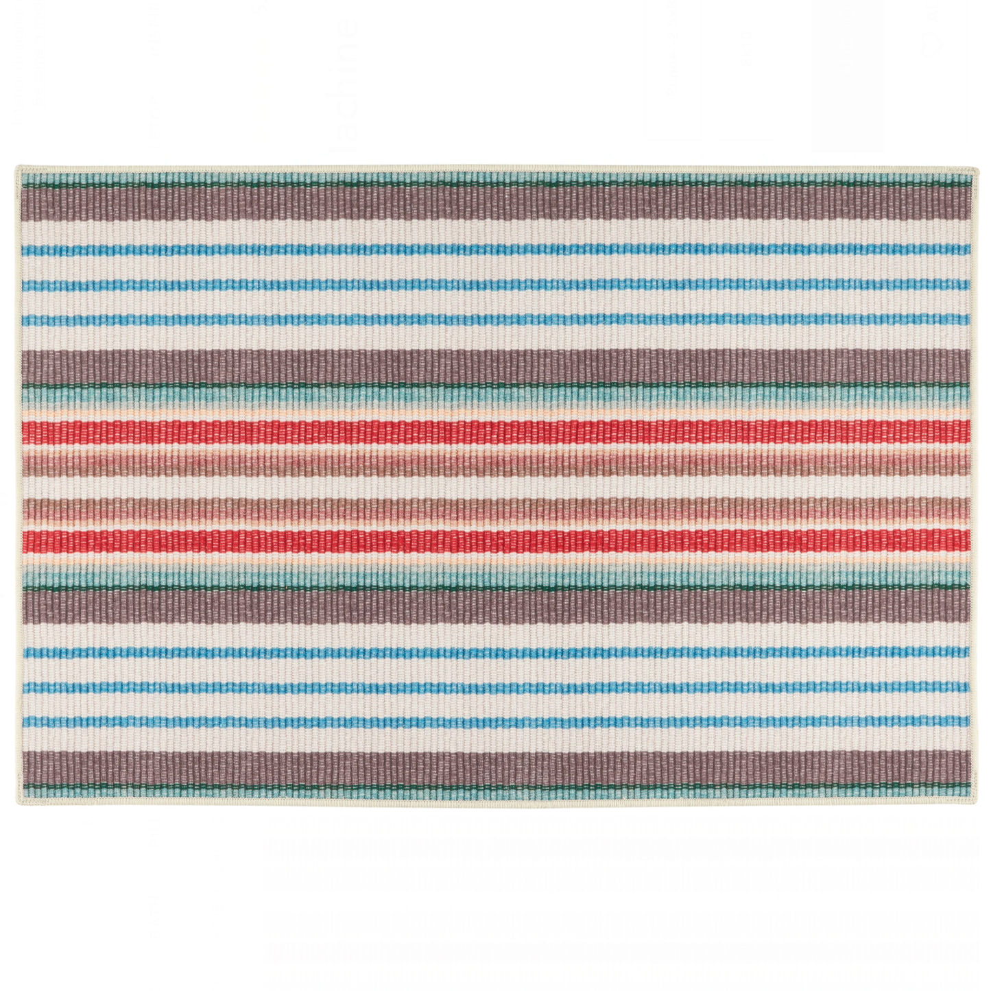 Dash and Albert Ranch Stripe Machine Washable Rug (2'x3')