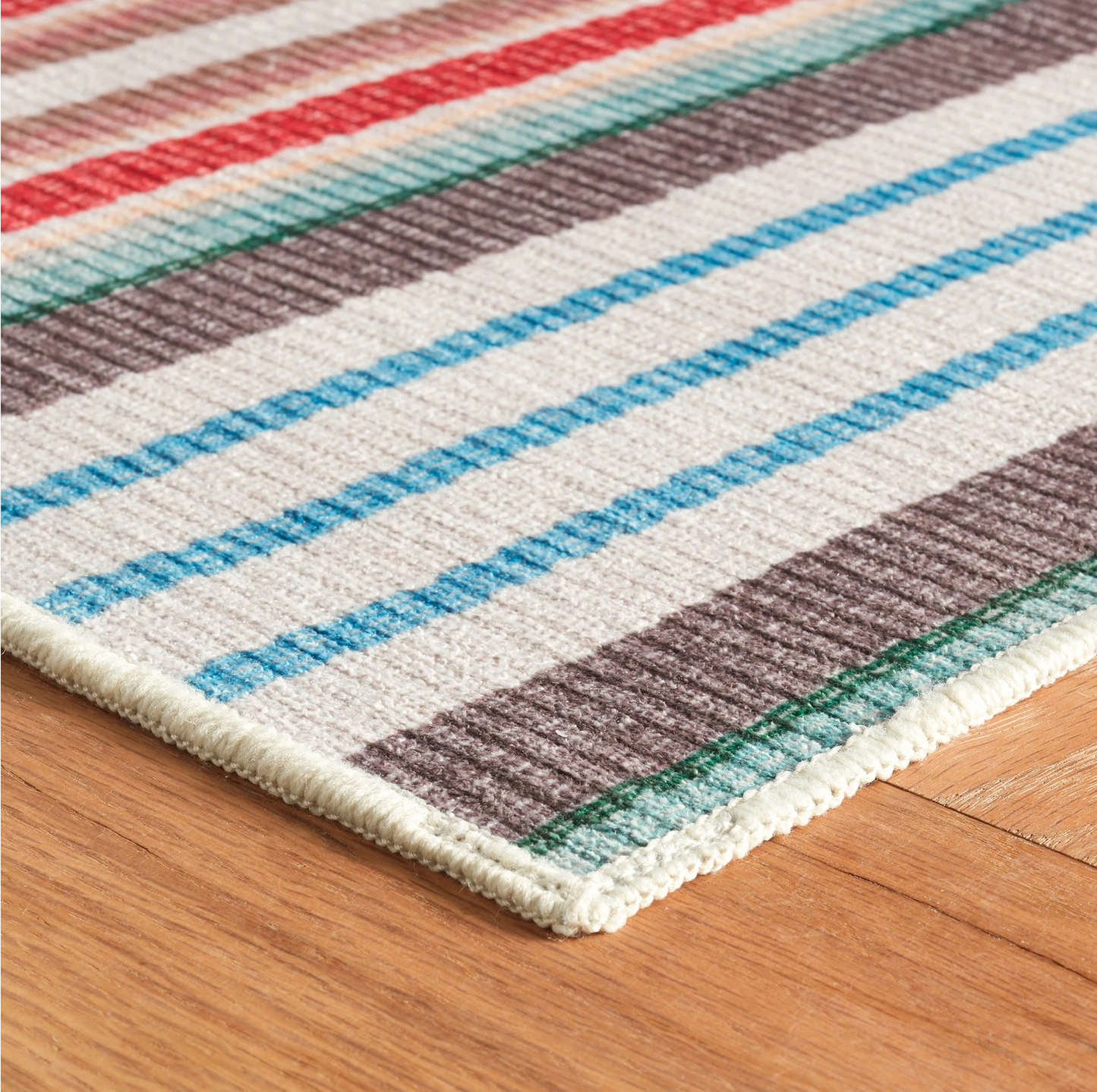 Dash and Albert Ranch Stripe Machine Washable Rug (2'x3')