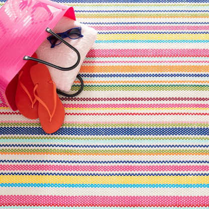 Dash and Albert Summer Stripe Handwoven Indoor / Outdoor Rug (2'x3')