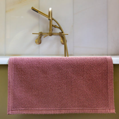 Etia Blush Stonewashed Bath Mat