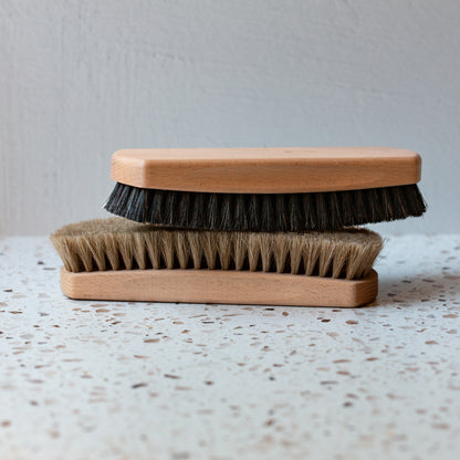 Redecker Beechwood Dark Shoe Shine Brush