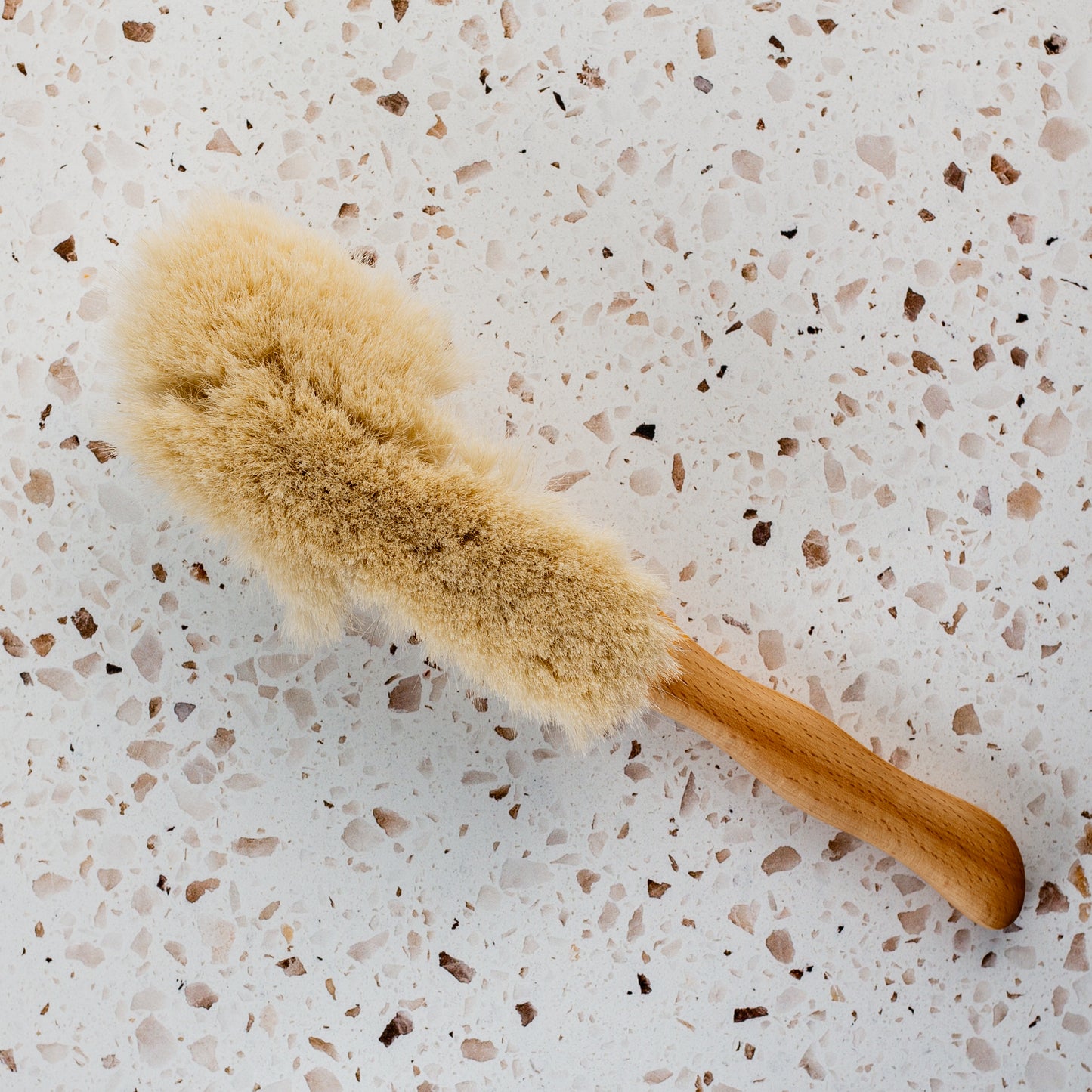 Redecker Waxed Beechwood Natural Goat Hair Dust Brush