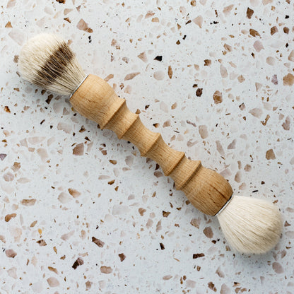 Redecker Double Sided Pig Bristle and Goat Hair Dust Brush with Oiled Beechwood Handle