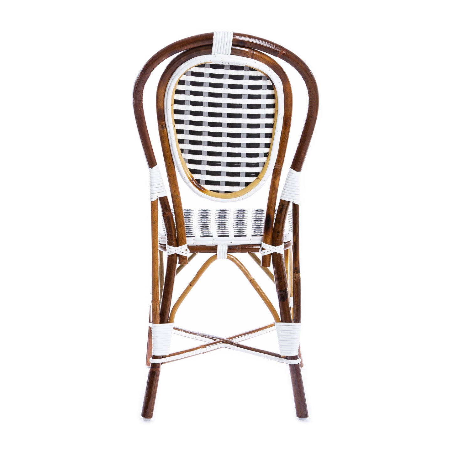 White Black Grey Mediterranean Bistro Chair (39)