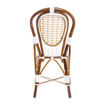 White Cream Beige Mediterranean Bistro Chair (39)