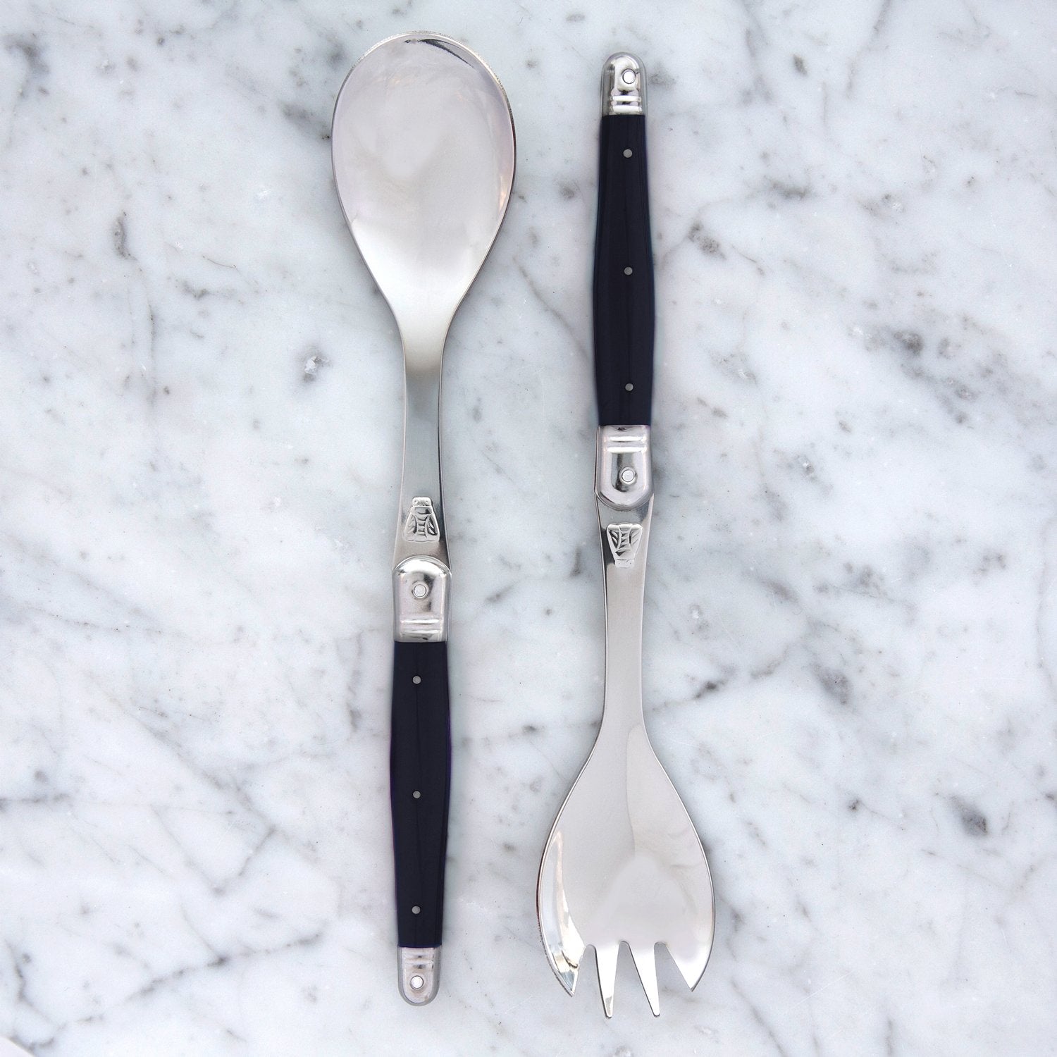 Black Laguiole Salad Servers (2 Piece) 