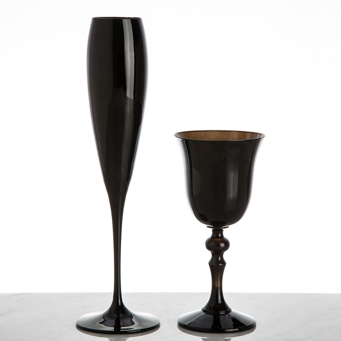 Black Wine Glass