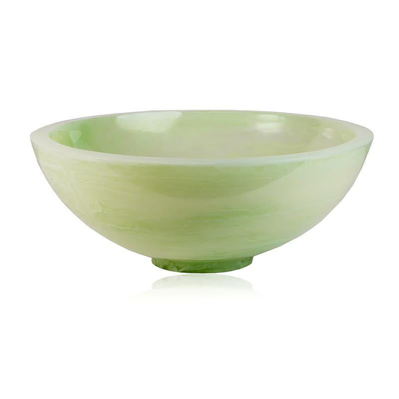 Large Celadon Sorrento Resin Serving Bowl