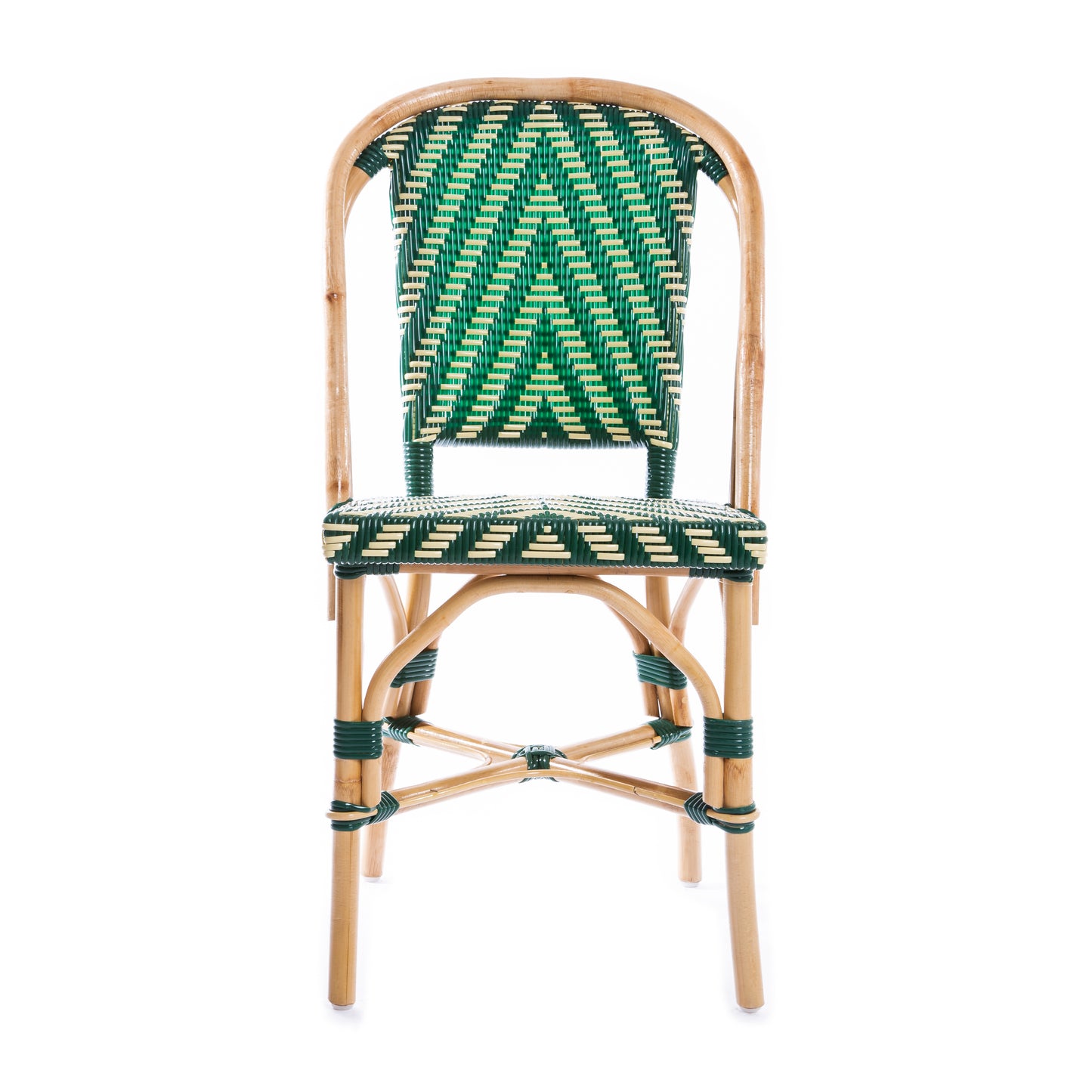 Green Cream Mediterranean Bistro Chair (Praga)