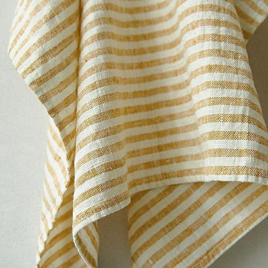 Gold Striped Brittany Hand Towel