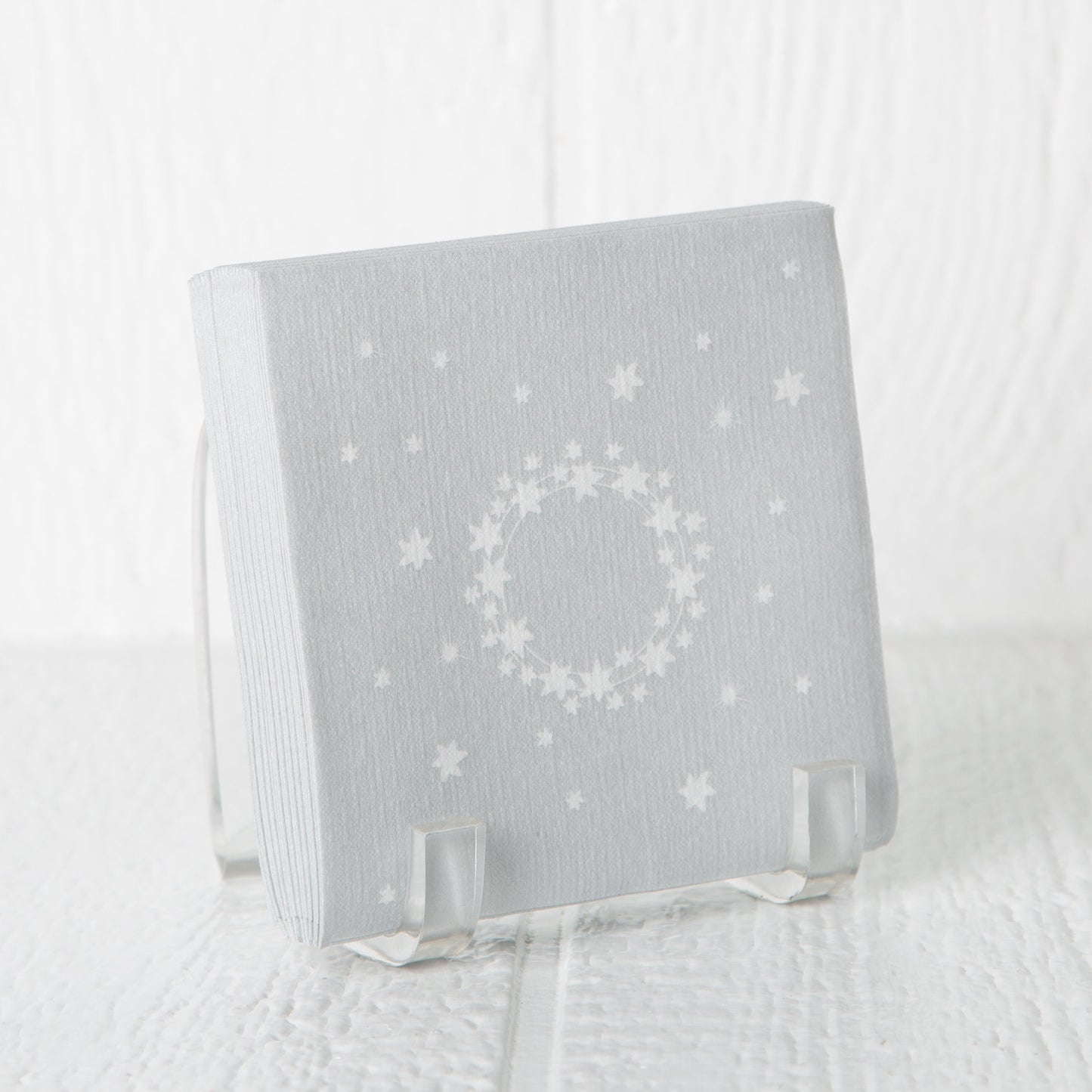 Grey Stars Paper Napkins (5")