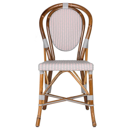 Grey & Pink Mediterranean Bistro Chair (ELI)