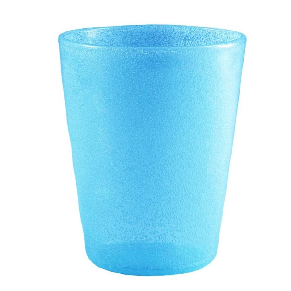 Light Blue Handmade Memento Matera Glass Tumbler (Translucent)