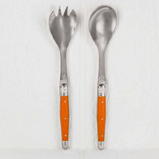 Orange Laguiole Salad Servers (2 Piece) 