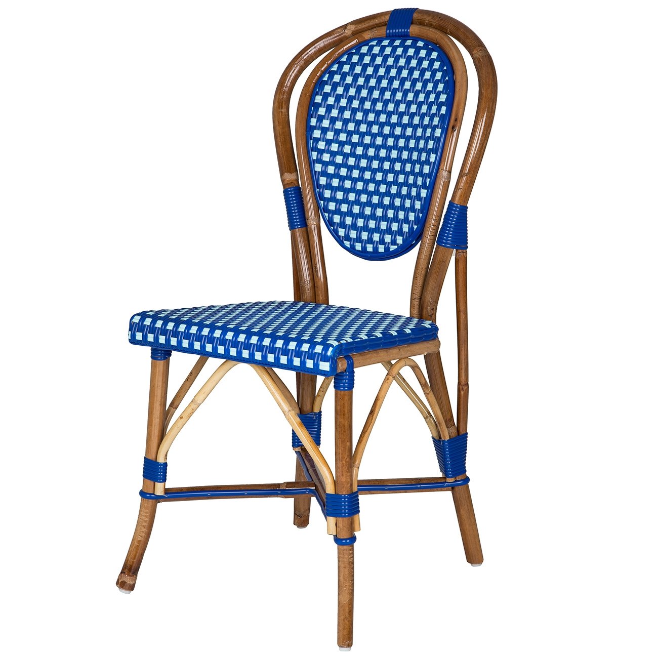 Blue & Azure Mediterranean Bistro Chair (E)