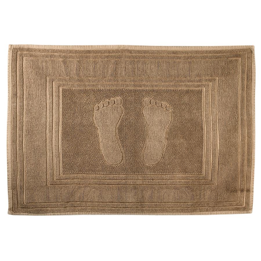 Cotton Footie Bath Mat, Tan